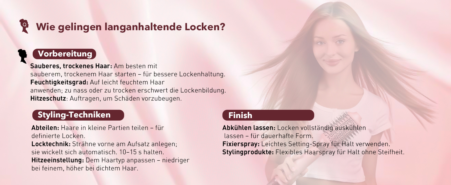 8-в-1 Airstyler: Фен-щітка для волосся з автоматичною насадкою для локонів, етикеткою Pink. Швидке сушіння, об'єм та без пошкоджень. У комплекті сумка для подорожей.