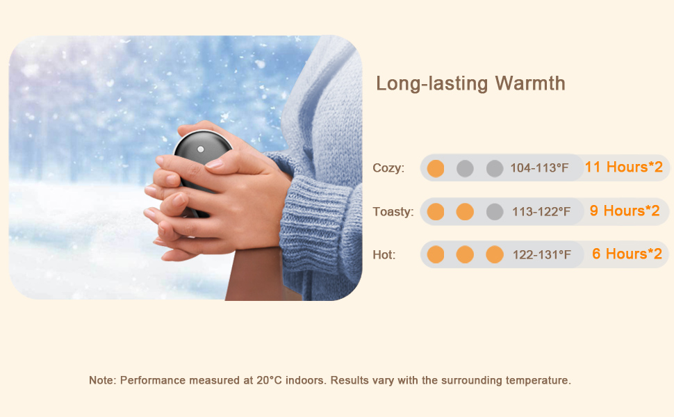 Електричний грієчка для рук Karecel 2 шт., 10400mAh, Powerbank, двосторонній нагрів, для чоловіків та жінок, чорний