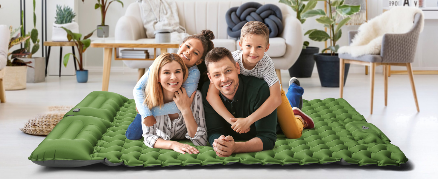 Каремат намет BITIWEND для кемпінгу на 2 особи, самонадувний, 200 x 130 см, ультралегкий, водонепроникний, для відпочинку на природі