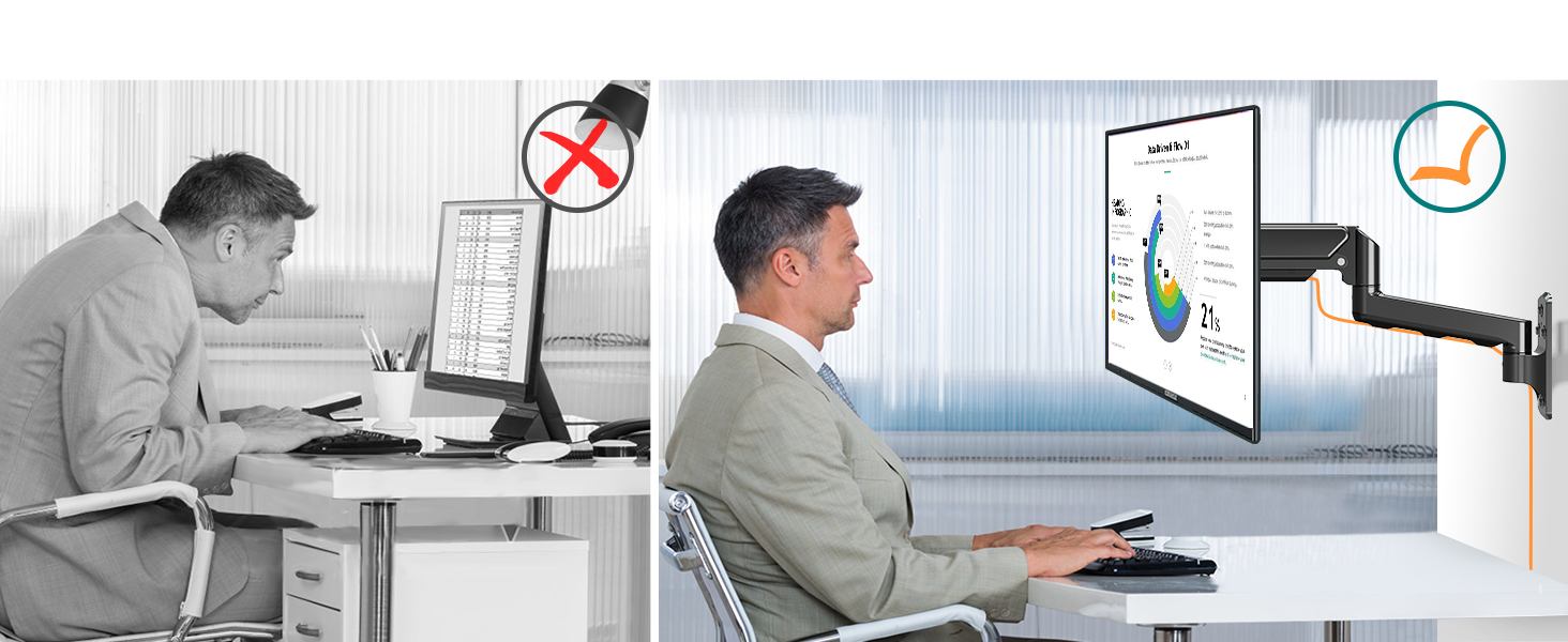 Кріплення для монітора ELIVED EV023A: газліфт, 13-32