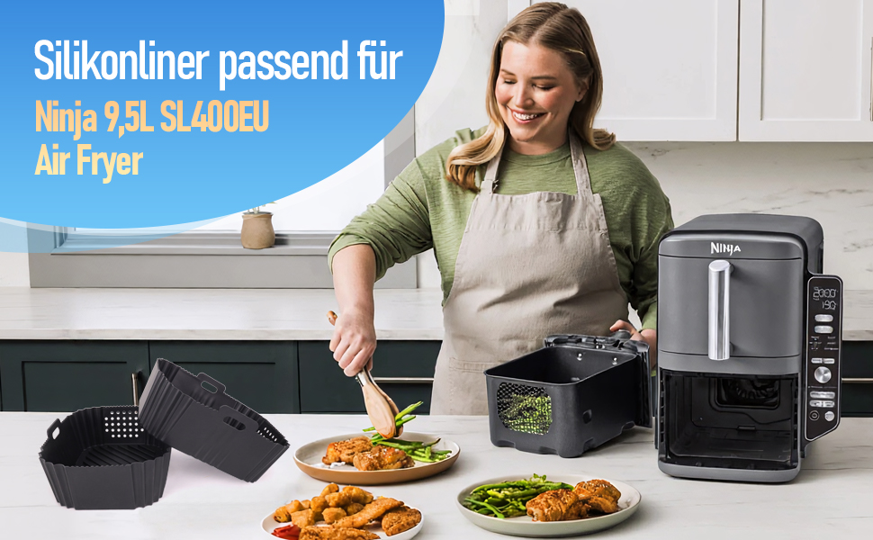 Стійка до високих температур підставка під фритюрницю, 48x30 см, силіконова килимок-підставка для Ninja, Cosori, Philips Airfryer, кухонна робоча поверхня, кавоварка