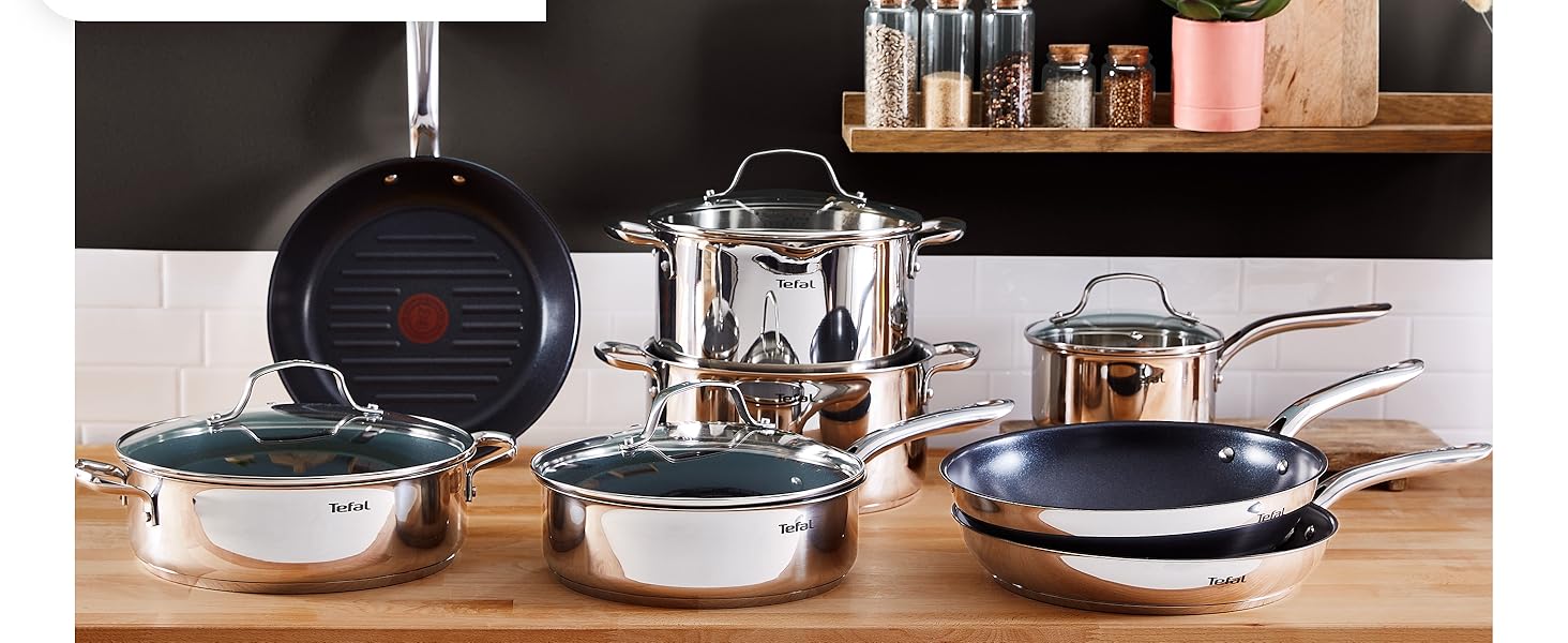 Сковорода Tefal Infinite Induction 28 см з антипригарним покриттям та індикатором температури