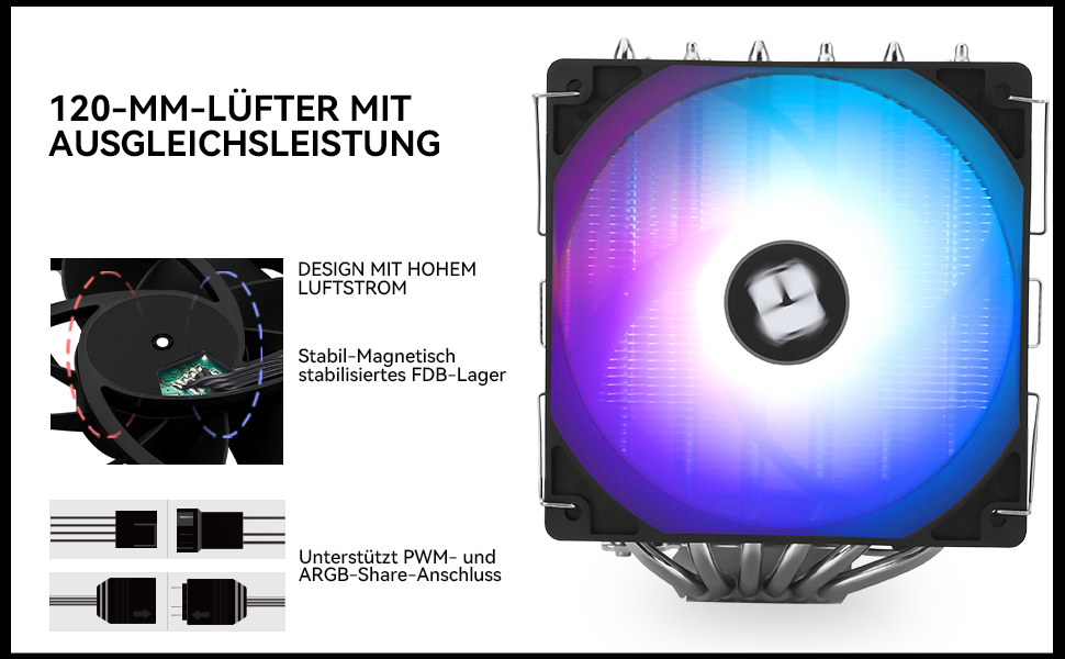Кулер для процесора Thermalright Peerless Assassin 120 SE ARGB White — двовежевий охолоджувач для AMD AM5 та Intel LGA1700/1851, 6 теплових трубок, білий