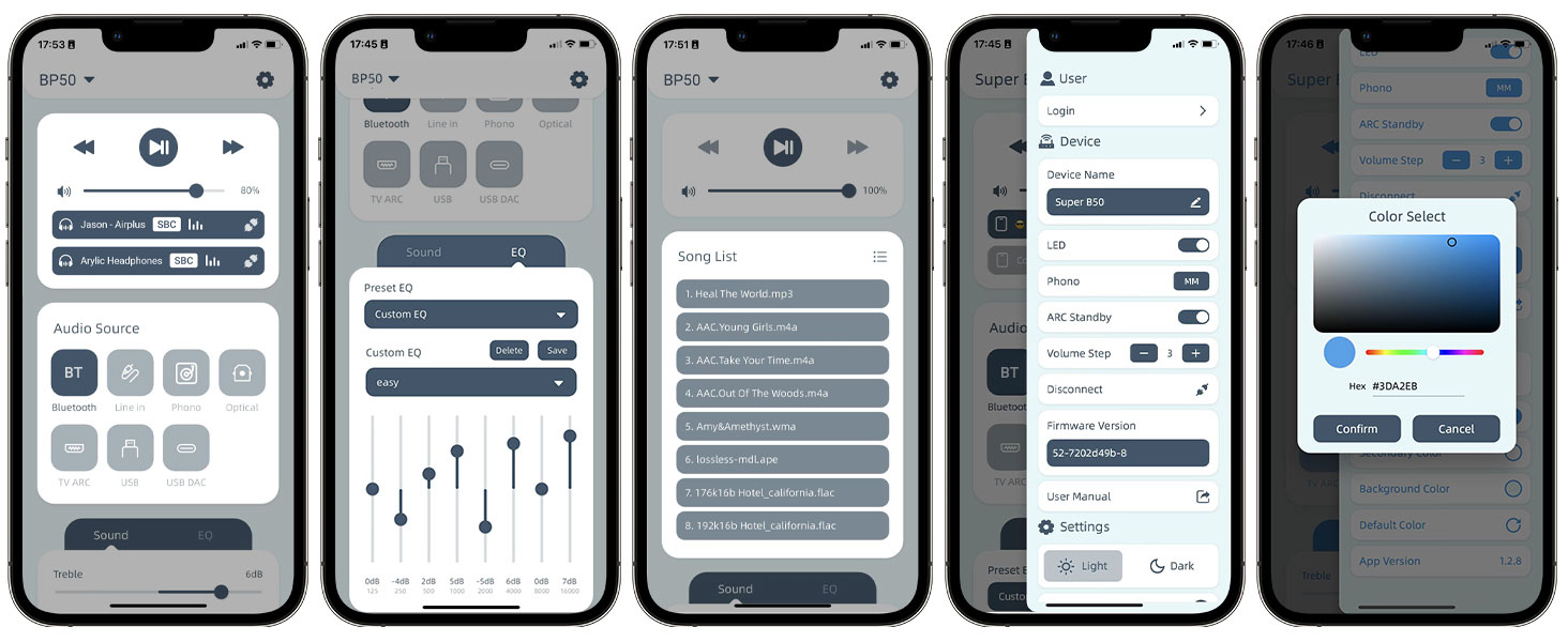 Arylic BP50 Bluetooth 5.2 Аудіоприймач для стереосистем з aptX, HDMI ARC, Phono входом та Free App. Bluetooth аудіоадаптер з DAC, RCA виходи для AV-ресивера або стерео-попереджувача.
