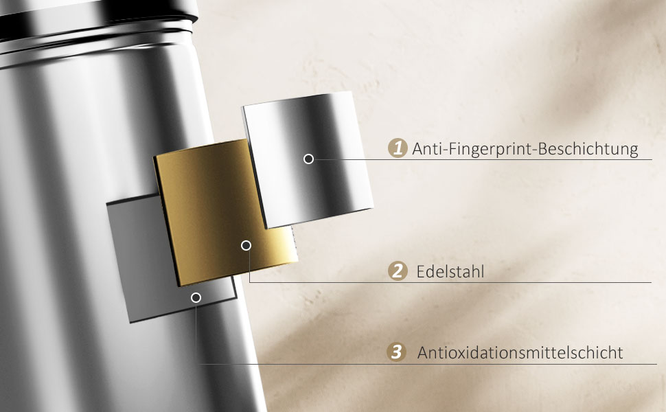 Сміттєве відро Ribelli Edelstahl з сенсором, 60 літрів, нержавіюча сталь, автоматичне відкриття/закриття, LED-індикатор, хромоване