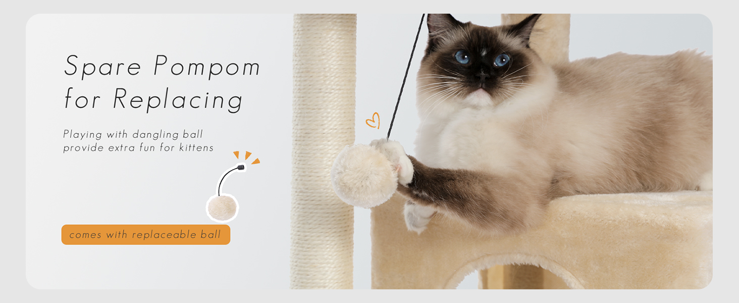 Котячий будиночок з когтеточкою Petpela Beige M 90см: когтеточка, будиночок, лежанка для котів