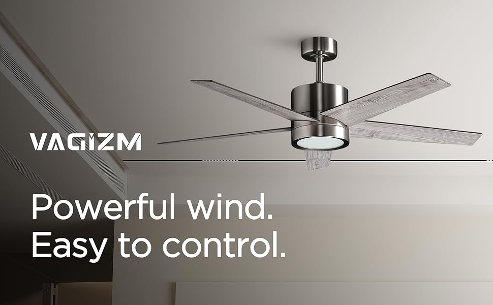Стеляний вентилятор з підсвічуванням для спальні: 132 см тихий вентилятор з пультом дистанційного керування, ідеальний для вітальні – горіх, 6 швидкостей та трикольорові диммери – 220-240V 5