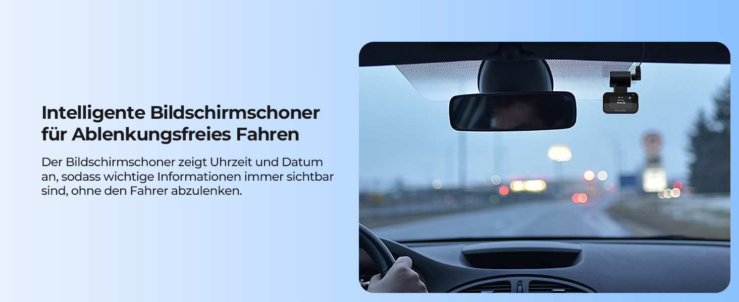 Відеореєстратор Krunia 2K WiFi Mini Dashcam Auto з GPS, CPL, WDR, Нічне Бачення, 24/7, Магнітне кріплення, Superkondensator, 170° Широкий Кут