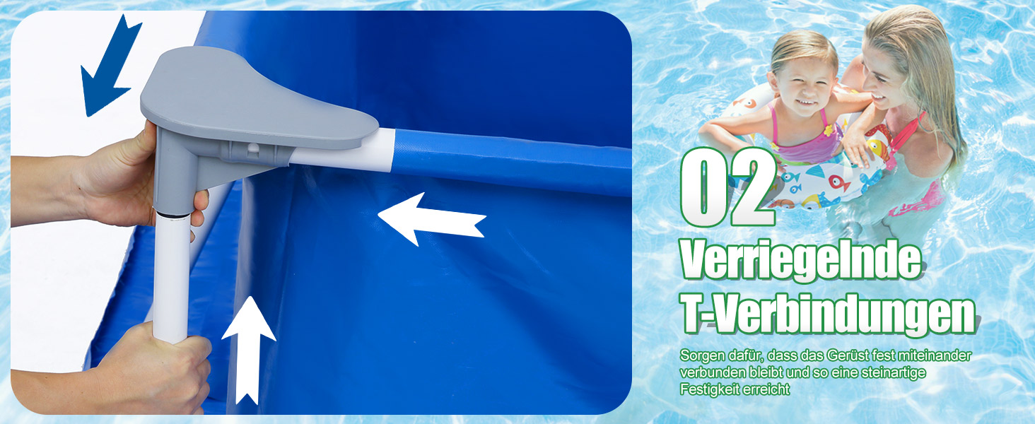 Басейн сталевий каркасний 110x110x35 см, блакитний - для саду та відпочинку