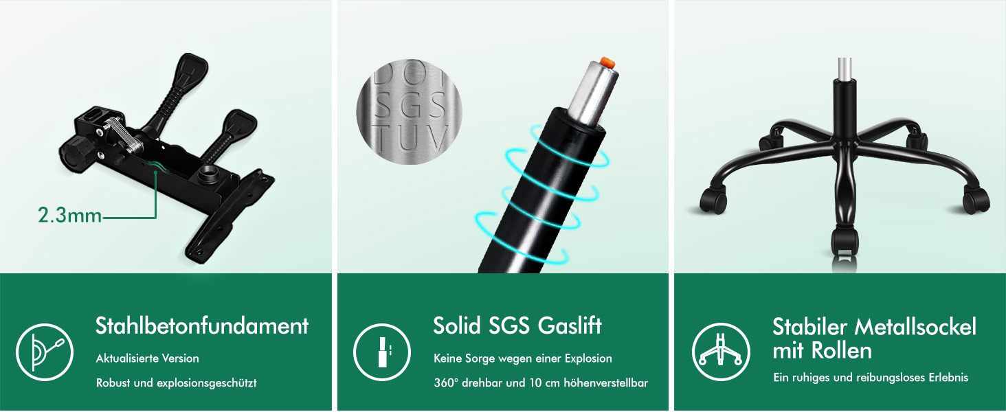 Офісне крісло ALFORDSON з регулюванням нахилу 150°, обертання 360° та підставкою для ніг. PU-шкіра, глянцевий чорний колір Palmer. Підходить для роботи та геймінгу.