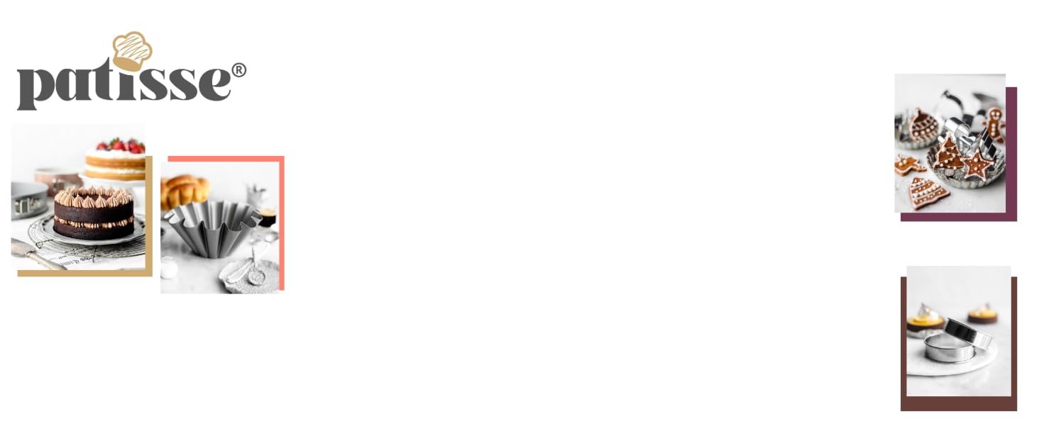 Набір форм для випічки тортів Patisse, 3 яруси