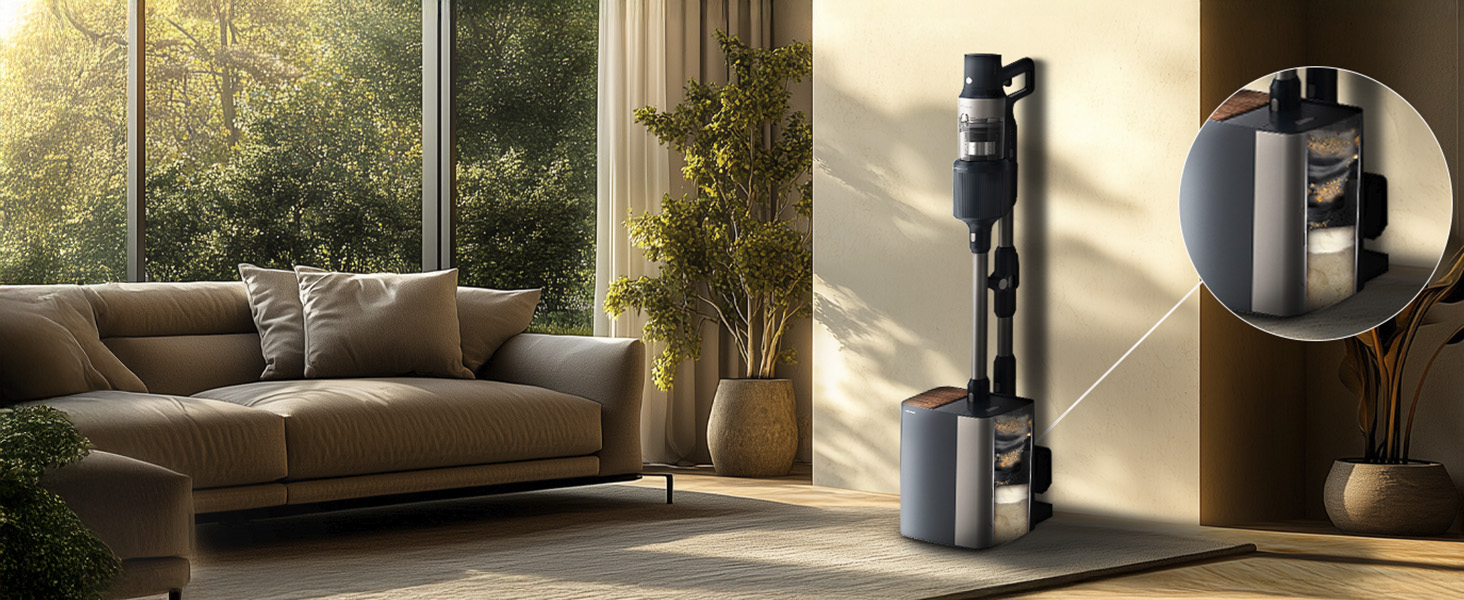 Бездротовий пилосос Cecotec Conga Rockstar 5500 Hurricane Station Flex Max з самостійною станцією очищення, 220AW, 700W, 90 хв роботи, антизаплутана щітка, гнучкий шланг, циклонна технологія