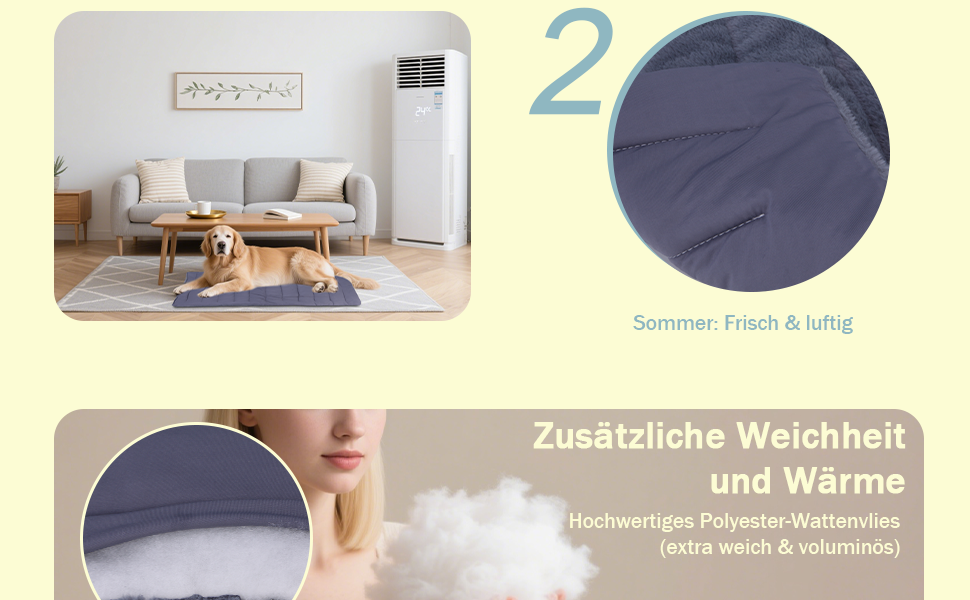 Килимок для тварин з підігрівом, літній охолоджуючий килимок, миючий, м'який, двосторонній, для собак та котів, самопідігріваючий, пухнастий, теплий, сірий