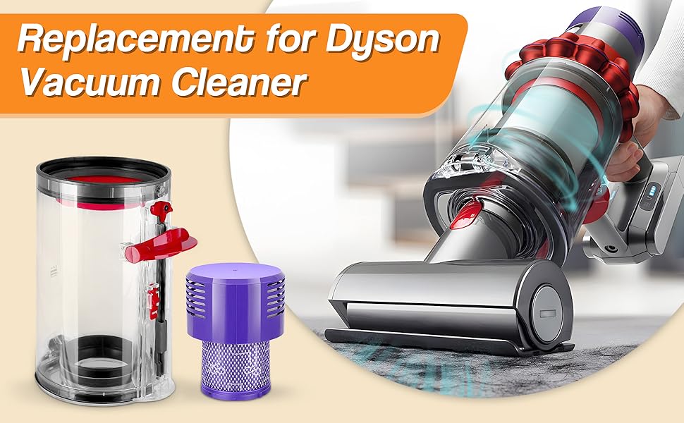 Контейнер для пилу Dyson V10, V12, V13, V27: фільтр, запасні частини, аксесуари для пилососа