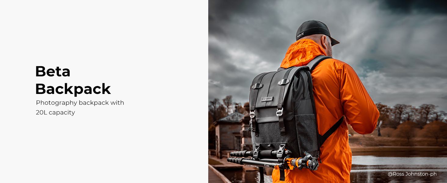 Рюкзак для фотокамери K&F Concept, сумка для фотографа, 20L, з відділенням для ноутбука 15-15.6 дюймів, сумісний з Canon/Nikon/Sony/DJI Mavic