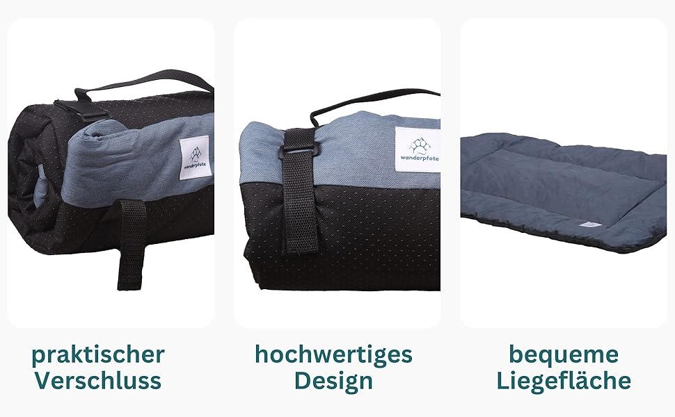 Килимок для собак Wanderpfote, 75 x 50 см, ортопедичний, вологостійкий, синій (M)