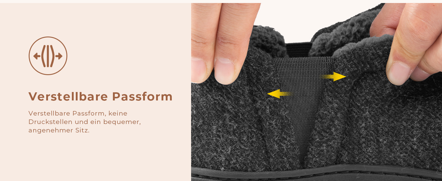 Чоловічі халапи з штучної вовни Snug Leaves з піною Memory Foam, антиковзаючі, теплі, з штучним Sherpa, з еластичними вставками (46/47 EU, темно-синій)