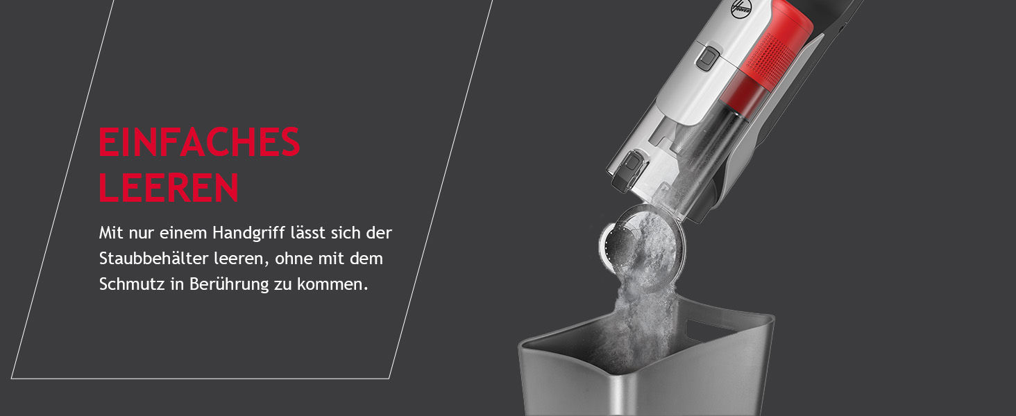 Бездротовий акумуляторний пилосос Hoover HF9 I Безсумнівна потужність та автономність до 60 хвилин I Підходить для всіх типів підлоги з LED-підсвічуванням та антизаплутувальною насадкою I 1 акумулятор