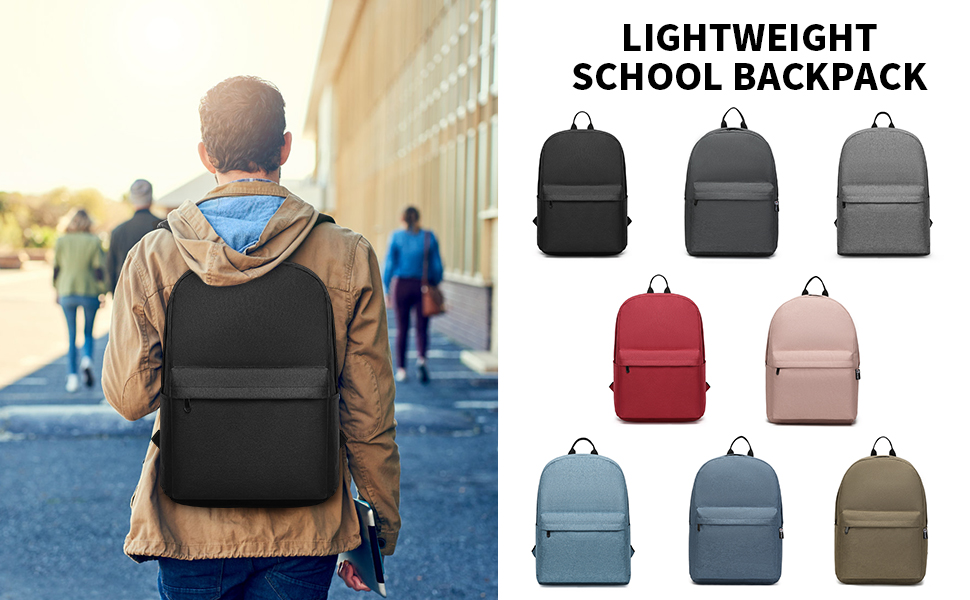 Стильний рюкзак для підлітків та студентів: легкий, водонепроникний, для ноутбука 15.4