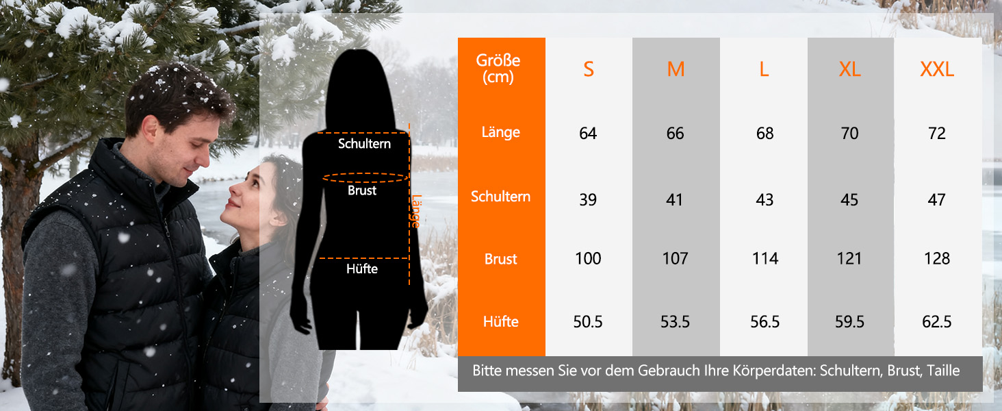 Гріюча жилетка для чоловіків та жінок з акумулятором 10000mAh, 5 зон обігріву, 3 режими температури, подвійне керування, для зимових активностей (L, Світло-чорний)