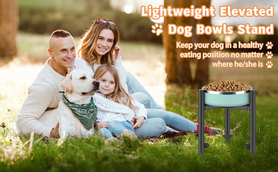 Підставка для годівлі собак з підставкою для лап, регульована по висоті, 15-26 см, металева, для маленьких, середніх та великих собак (тільки підставка)