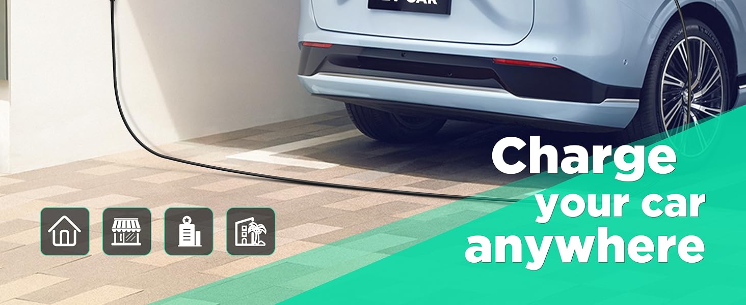 Кабель для зарядки електромобіля Type 2 6-16A 11kW CEE з сумкою 6м (1 фаза 3.6kW) - Mobile Wallbox
