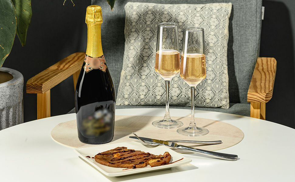 Набір келихів для шампанського ParaCity, 250 мл, елегантний дизайн, ідеально для подарунку (2 шт.)