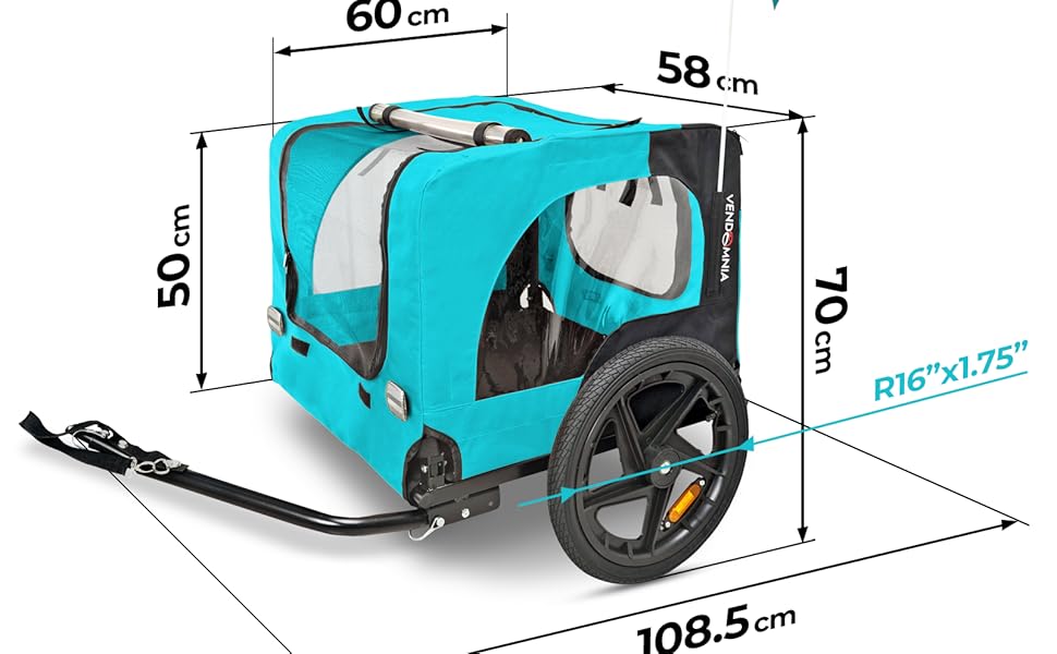 Фаркоп для собак на велосипед, велосипедний фаркоп для собак, з прапорцем та ременем, складаний та легкий у зберіганні в багажнику, кольори: червоний, пісочний, м'ятний, фіолетовий, військовий синій, військовий зелений