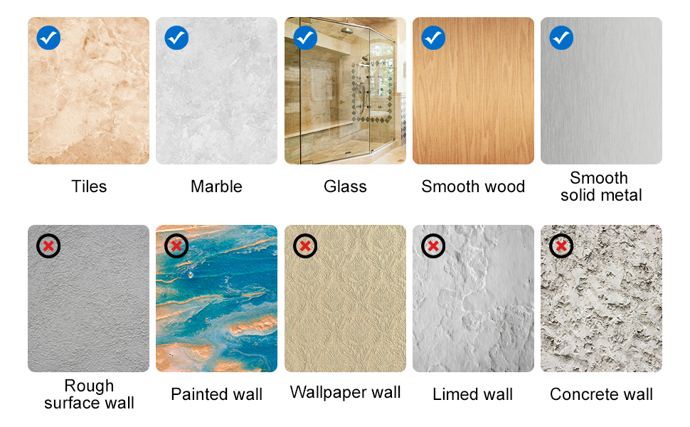 Набір кутових поличок для душу без свердління, водонепроникні, з нержавіючої сталі (3+2 шт, чорний)