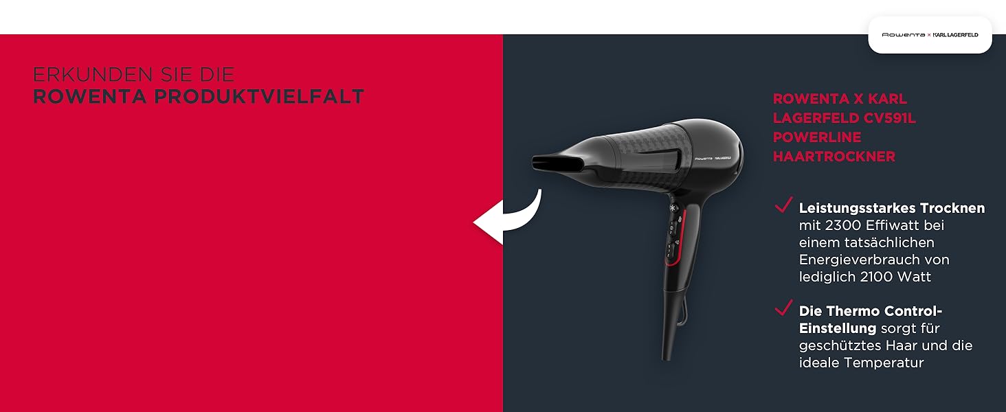 Випрямляч для волосся Rowenta x Karl Lagerfeld SF467L K/Pro Stylist з кератиновим покриттям та іонізацією, чорно-червоний