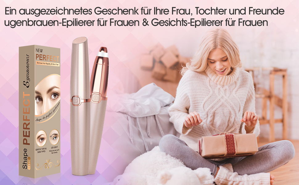 Електричний тример для брів для жінок: безболісний та точний тример для брів для жінок. 1 шт.