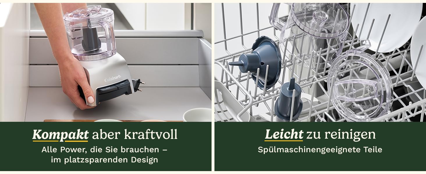 Cuisinart Pixie Chopper: Зеркалеро 0.7л з 2 швидкостями, SmartPower-лезо, BladeLock, компактний, миючий, BPA-free, для соусів, пасти