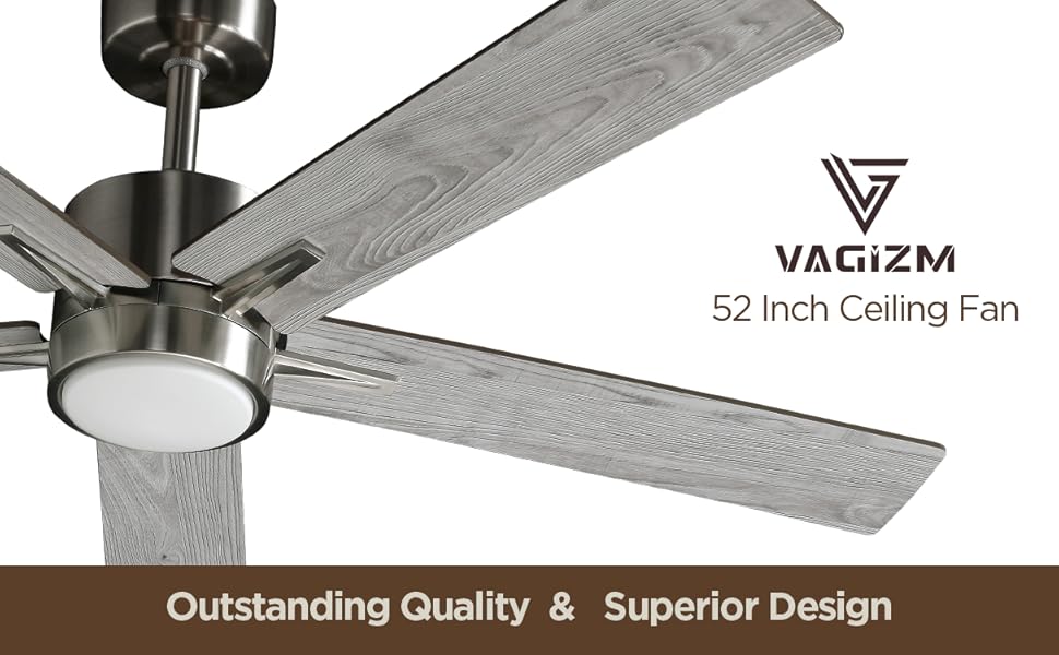 Стеляний вентилятор з підсвічуванням та пультом керування: 132 см, сучасний дизайн для спальні, регульована колірна температура LED, тихий DC двигун, для приміщень та вулиці, 220~240V, сірий