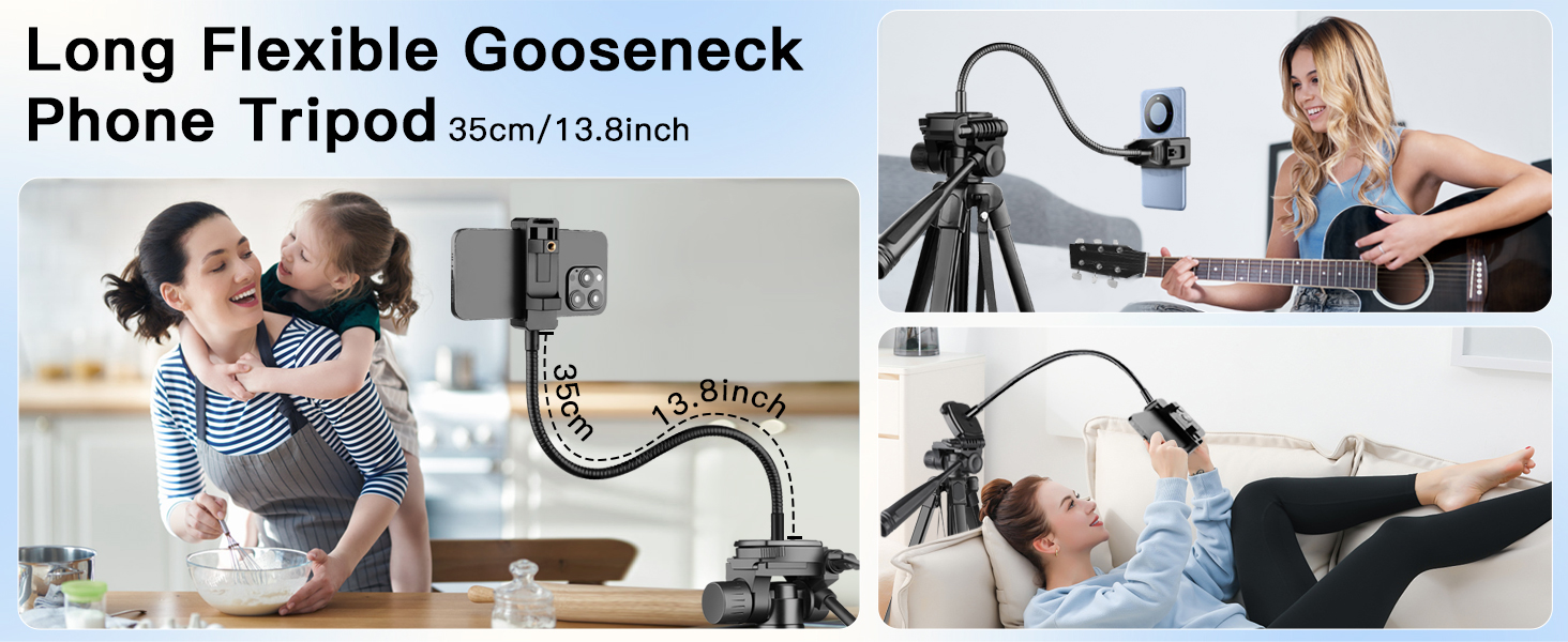 Штатив для камери JOILCAN 81'/206cm: штатив для смартфона з пультом, тринога з алюмінію для DSLR Canon Nikon, легкий туристичний штатив