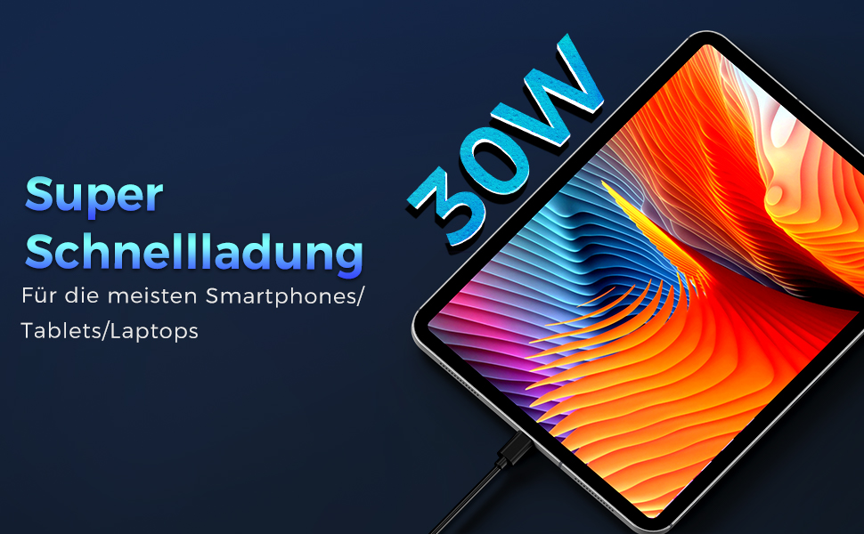 Power Bank 50000mAh з LED дисплеєм, 30W швидка зарядка, USB-C, 4 виходи та 2 входи - для iPhone, Android та планшетів