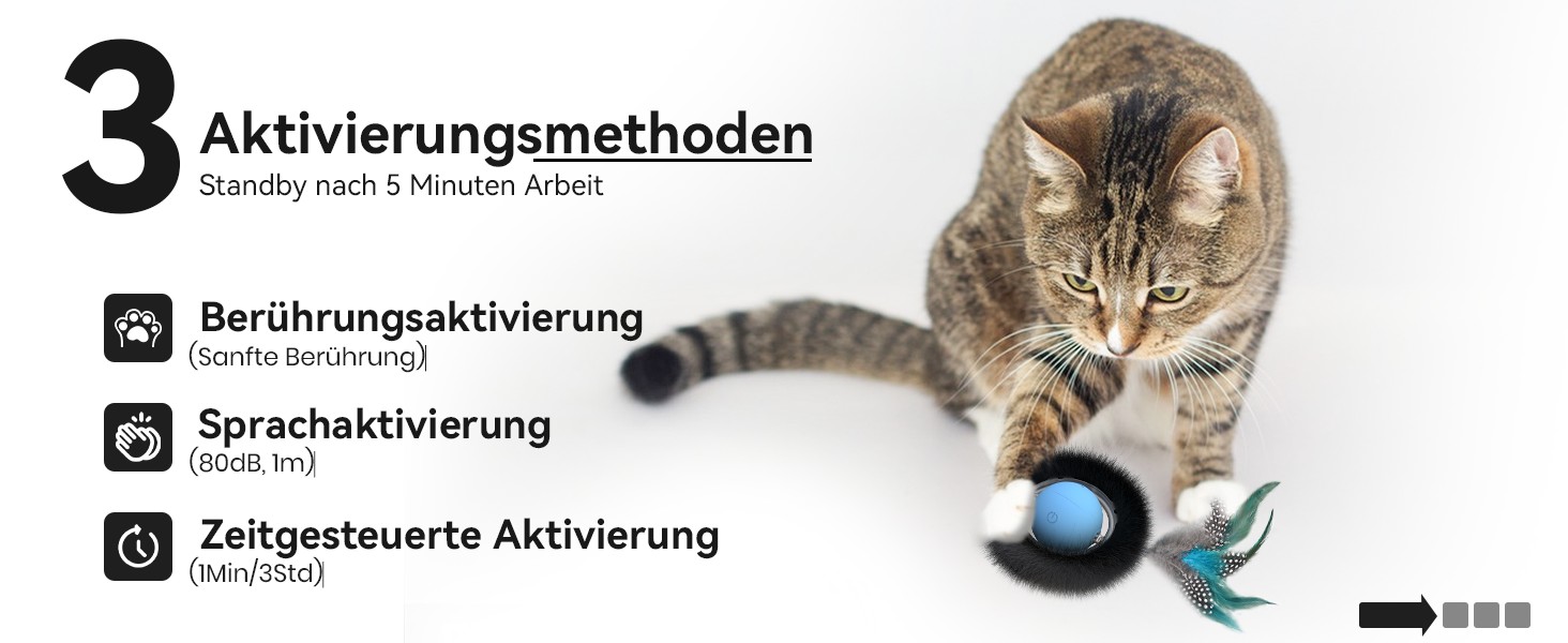 Інтерактивне іграшкове м'ячик для котів з лабіринтом та пір'ям, автоматична іграшка-приховище, мисливська гра, подарунок для кота