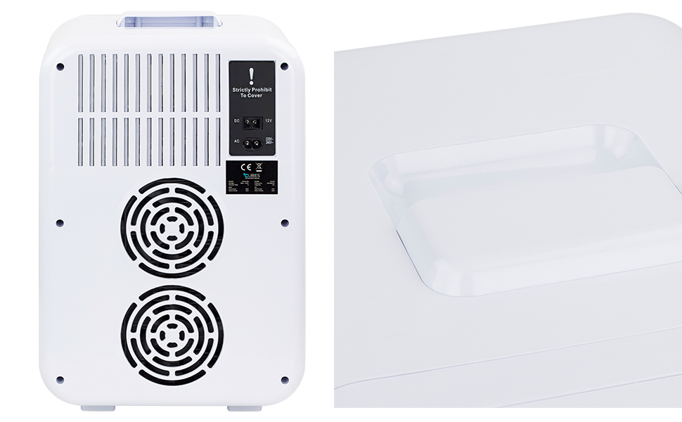 Coca-Cola Mini Fridge 9.3L - Compact 12V/220V Mini Cooler with Glass Print & LCD Touch Display for Car & Home Use - Quiet & Efficient