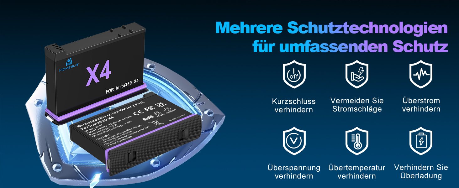 Акумулятор Insta360 X5 2 шт. 2850mAh + LED зарядний пристрій + Micro SD картридер (2x акумулятор X4, 1x LED зарядний комплект)