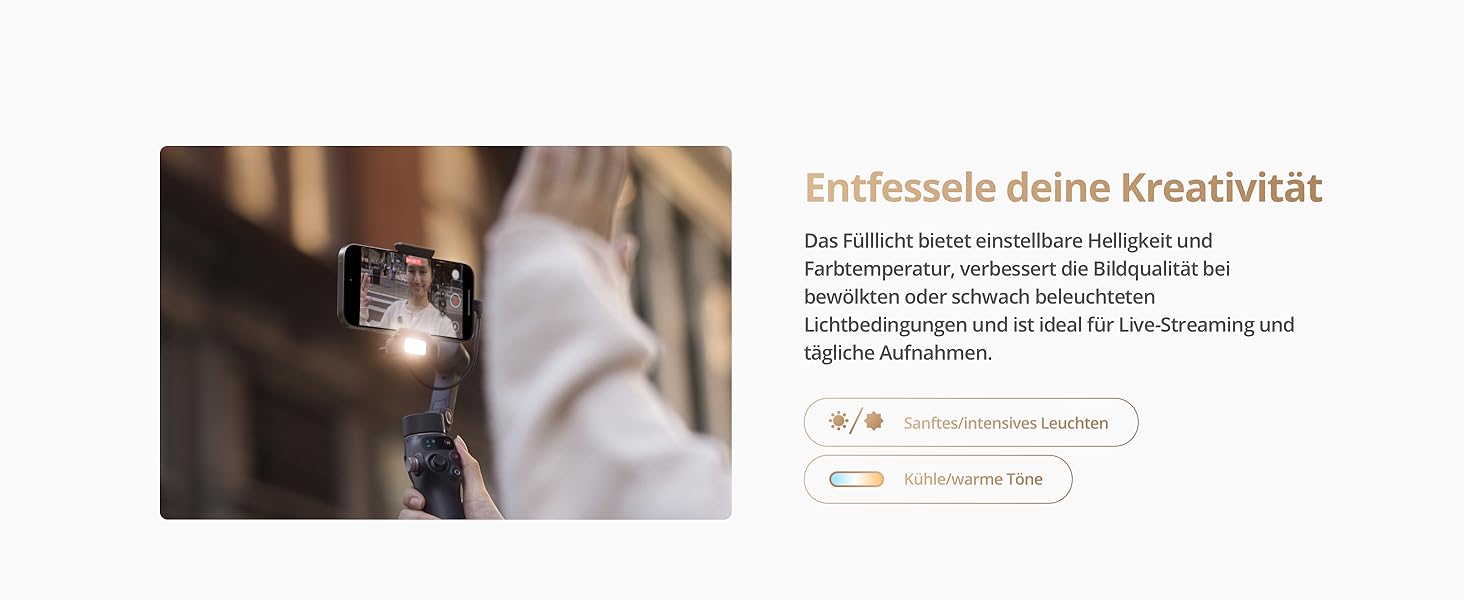 Стабілізатор DJI Osmo Mobile 7P + Mic Mini TX (Polarweiß) – Gimbal для iPhone/Android з мікрофоном, інтегрований штатив та подовжувач, 3-осьова стабілізація