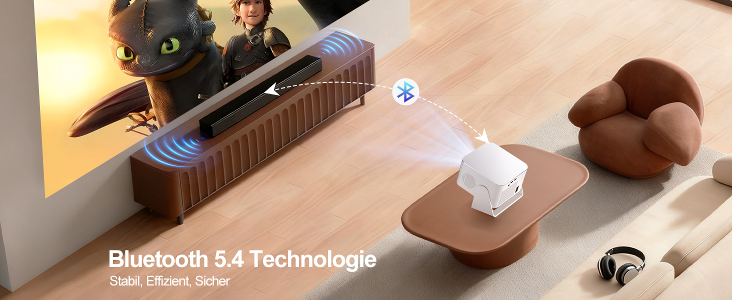 Magcubic Mini Beamer 4K/8K: Портативний проєктор з Android 14, WiFi 6, Bluetooth 5.4, автофокусом та 12W динаміком. Модель HY350MAX