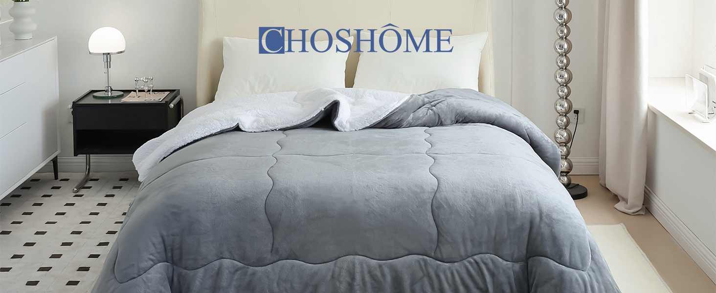 Плед CHOSHOME: теплий фланелевий плед з мікрофібри, Sherpa, двосторонній, 130x150 см