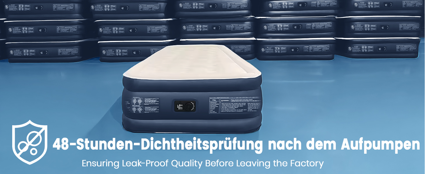 Надувний матрац самонадувний з вбудованим насосом, 203x152x46 см, 363 кг (1 особа)