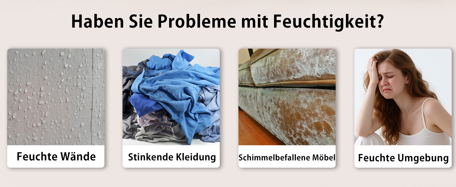 Електричний осушувач повітря 2400 мл з автоматичним відтаванням, 10 кольорів підсвічування, таймер 8/12/24 год, портативний для ванної, спальні, кухні, шафи (новий білий)