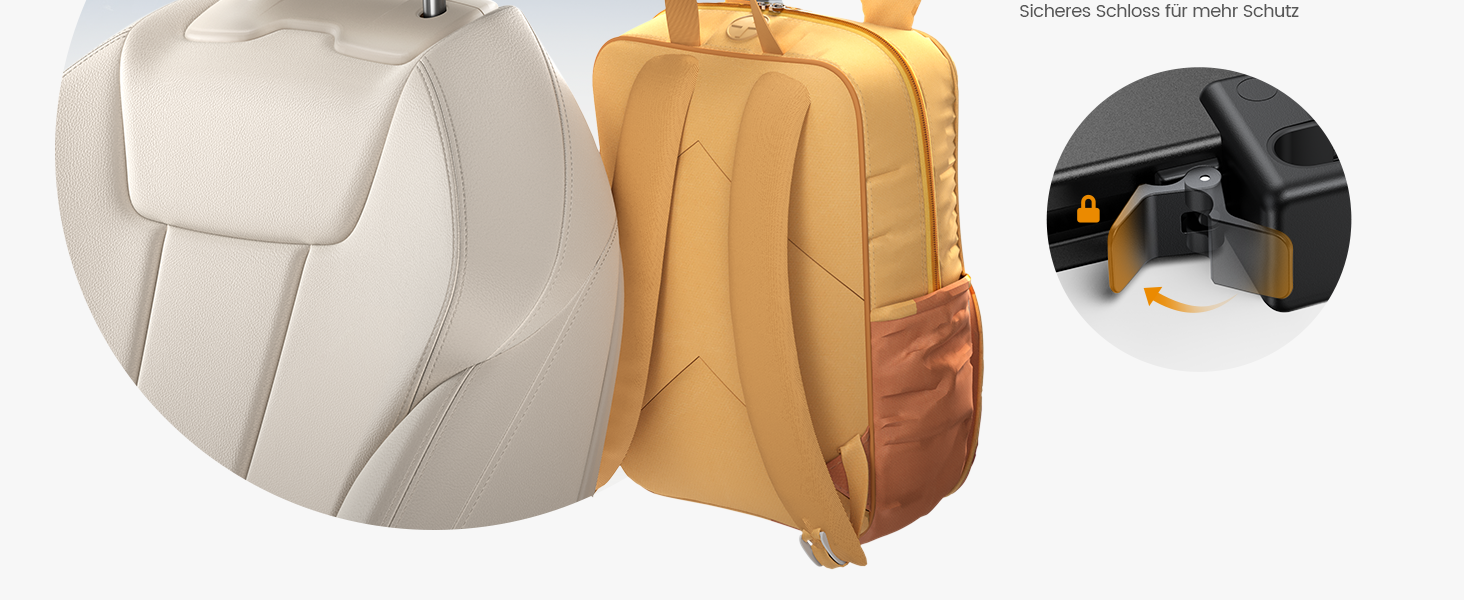 Тримач для планшету Lamicall у автомобільну підголівник - надійне кріплення, сумісний з iPad, smartphone, Switch, Samsung Tab (4.7-13 дюймів)