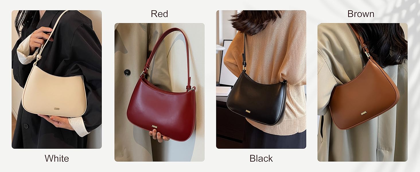 Сумка жіноча Aucuu через плече міні Hobo Bag Y2K чорна з PU шкіри для побачень та покупок