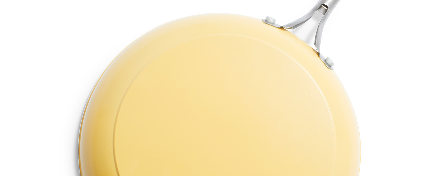 Набір посуду GreenLife Artizan 12 предметів з керамічним антипригарним покриттям, індукційний, безпечний (PFAS-free), сумісний з духовкою, можна мити в посудомийній машині, жовтого кольору