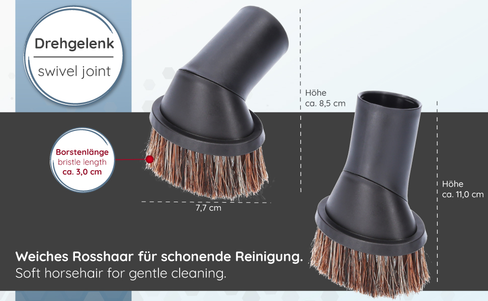 Набір щіток для пилососа Miele Blizzard CX1 PowerLine (6 шт.), сумісний з діаметром 32/35 мм, з насадкою для меблів, для оббивки, для щілин, адаптер