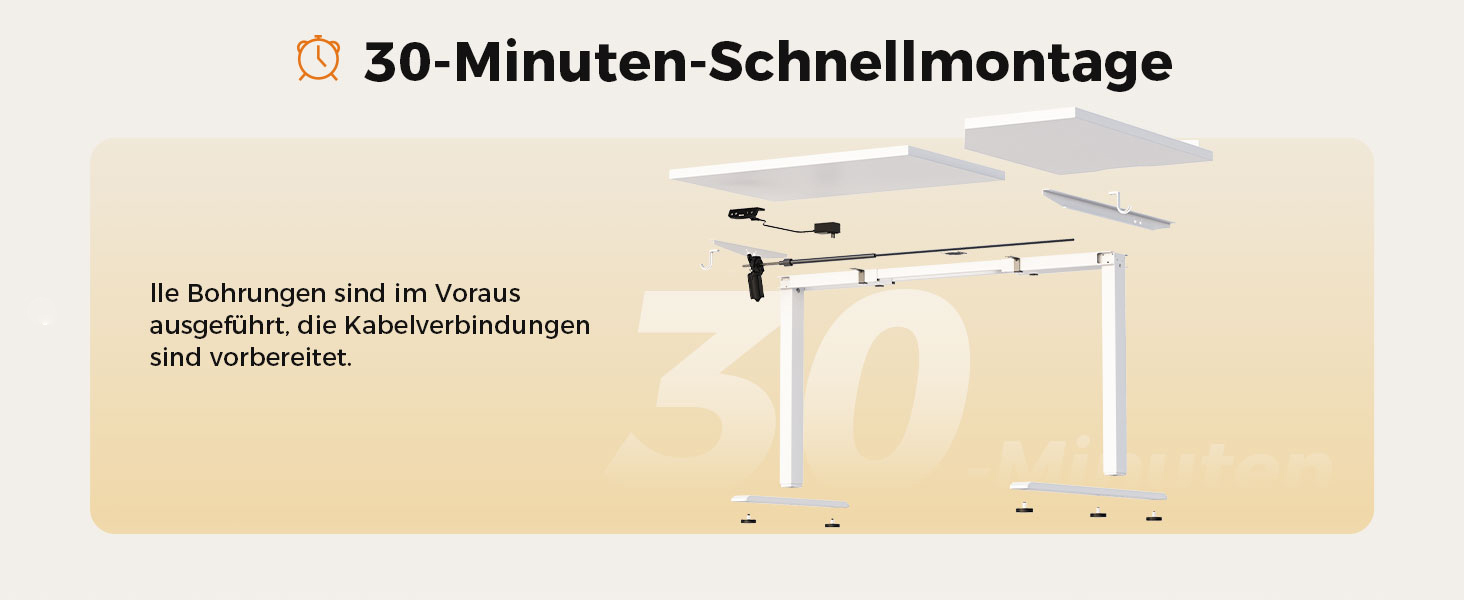 Електричний столик для роботи Agilestic L-подібної форми 150 см, регульована висота, для дому та офісу, ергономічний, зі з'єднуваною панеллю, світло-коричневий (150 x 90 см)