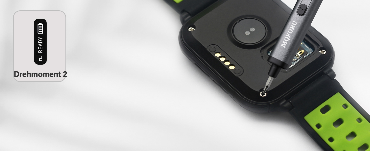 Набір мініатюрних електричних викруток MQFORU 78 в 1 з 72 бітами, 5 режимів крутного моменту, LED-підсвічуванням для ремонту телефонів, годинників, камер