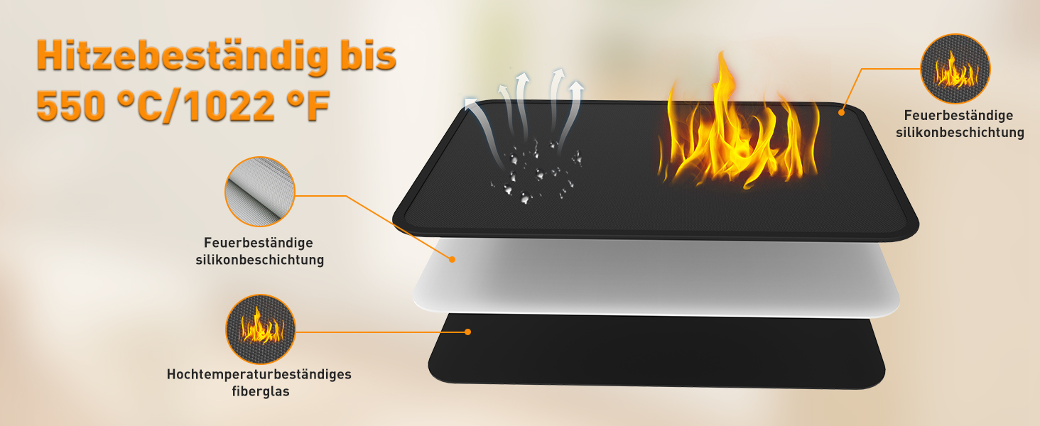 Термостійкий килимок під кавомашину Ankway 40x60 см, чорний, з силікону, антиковзаюча, водонепроникна